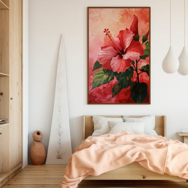 Hibiscus Flower Acrylic Painting